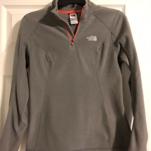 Grey North Face 1/4 Zip Pullover - Picture 1 of 3